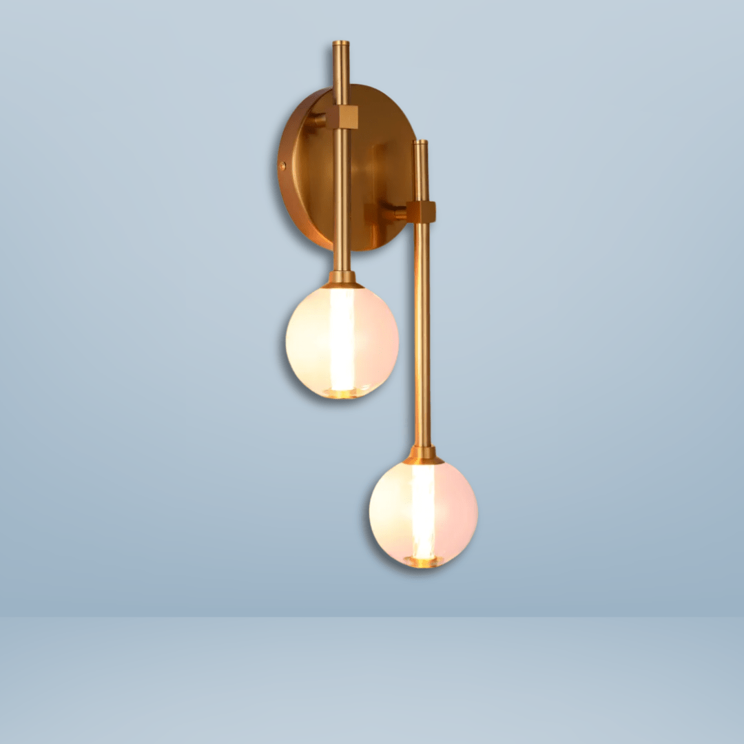 TKLD Pendant & Chandeliers Clear Glass LED 3000K Wall Light - 39308-2C