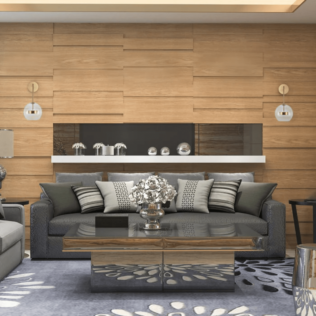 TKLD Wall & Sconce Lights Clear Globe Glass Gold L-Shape Metal LED Wall Light - 12W