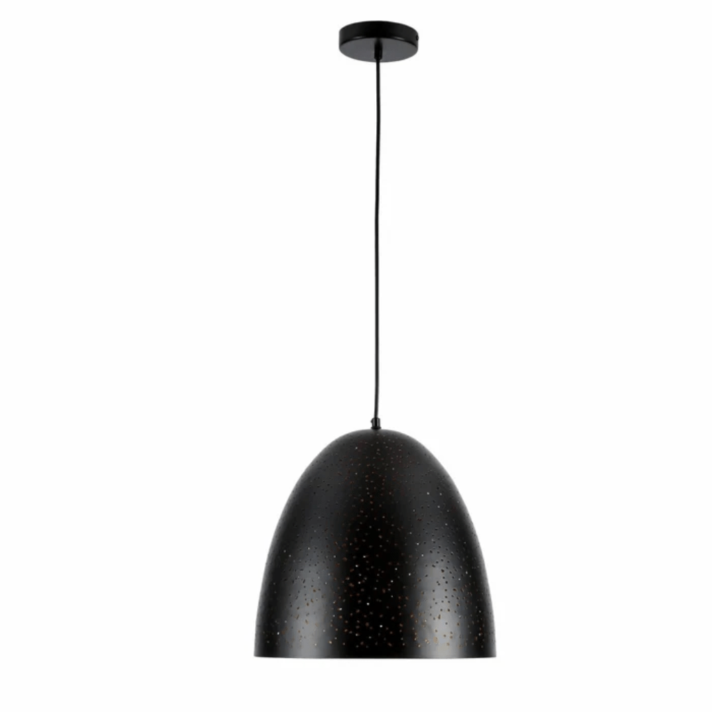 TKLD Pendant & Chandeliers Cone Morrocan Night Milkyway Black & Gold E27 Ceiling Pendant Light - 350mm