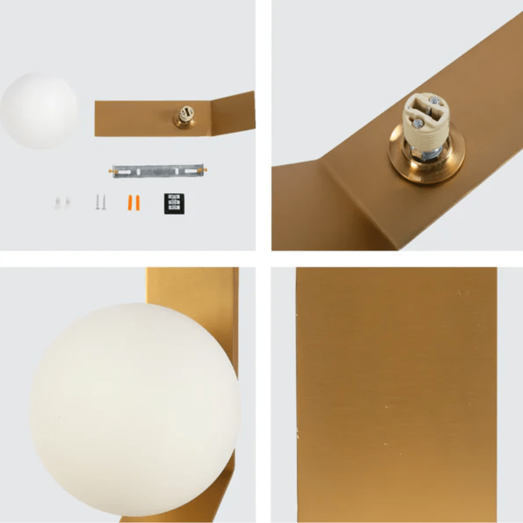 TKLD Wall & Sconce Lights Contemporary 1 Lamp Adjustable Globe Wall Sconce Light