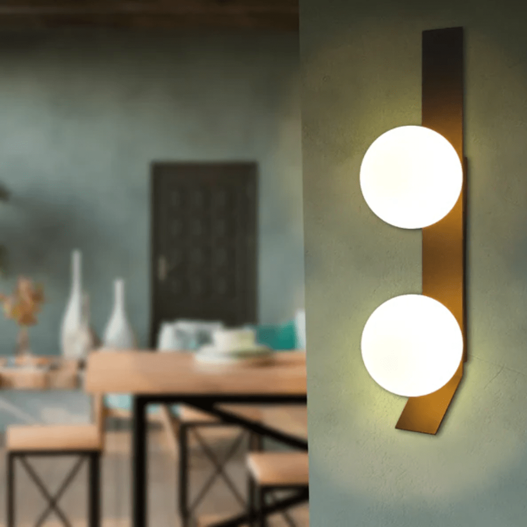 TKLD Wall & Sconce Lights Contemporary 2 Lamp Adjustable Globe Wall Sconce Light