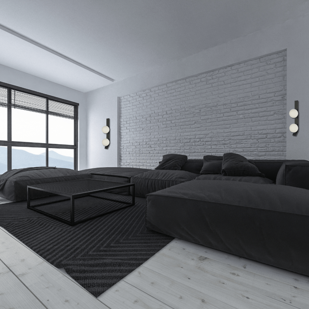 TKLD Wall & Sconce Lights Contemporary 2 Lamp Adjustable Globe Wall Sconce Light