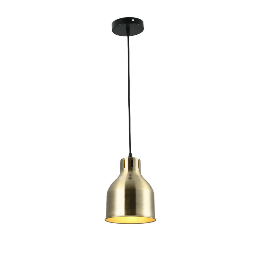 TKLD Pendant & Chandeliers Contemporary Dome-Topped Cylinder Pendant Light - Copper/Brass/Dark Pewter