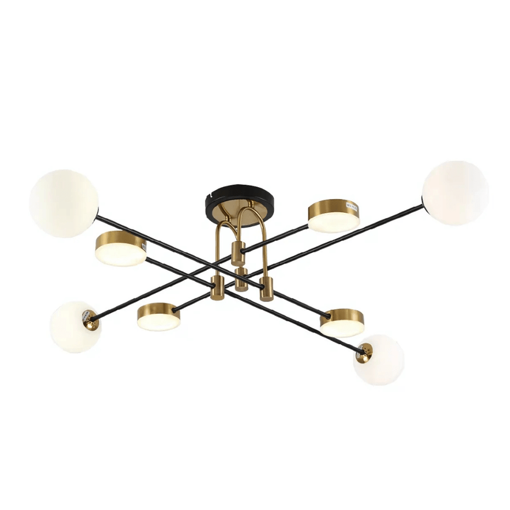 TKLD Pendant & Chandeliers Contemporary Hybrid Sputnik 20W Built-in LED and 4xG9 Opal Globes Chandelier