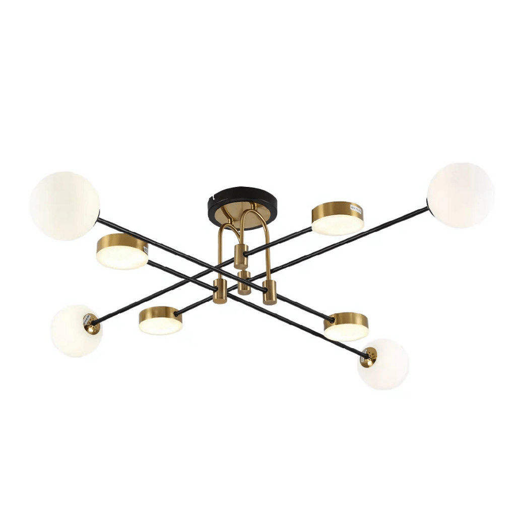 TKLD Pendant & Chandeliers Contemporary Hybrid Sputnik 20W Built-in LED and 4xG9 Opal Globes Chandelier