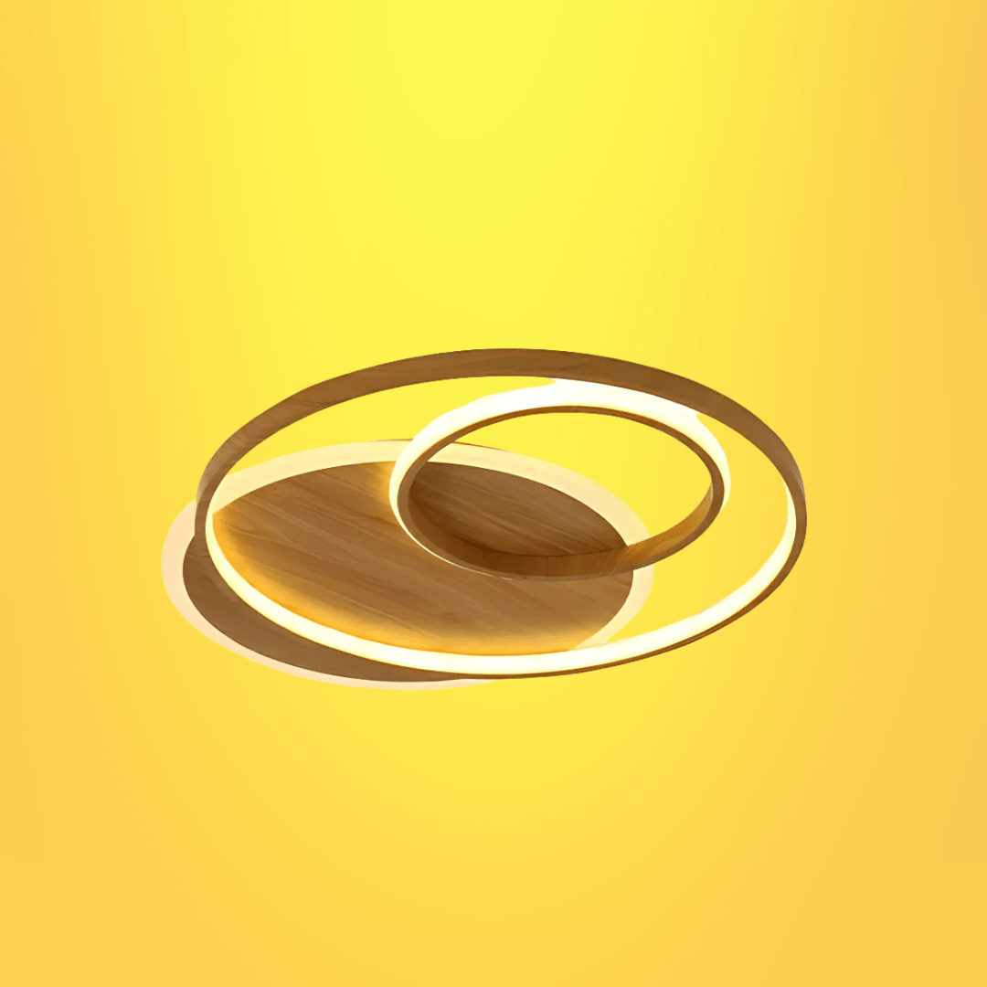 TKLD Ceiling Lights Contemporary Nordic Scandinavian Flush LED Circles Ceiling Light with Remote Control - 34W