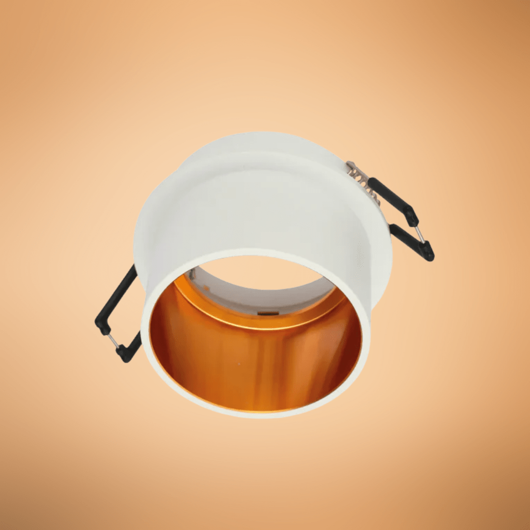 TKLD Ceiling Lights Copper-Accented Die-Cast Aluminium GU10 Fixed Downlight Fixture - 50W