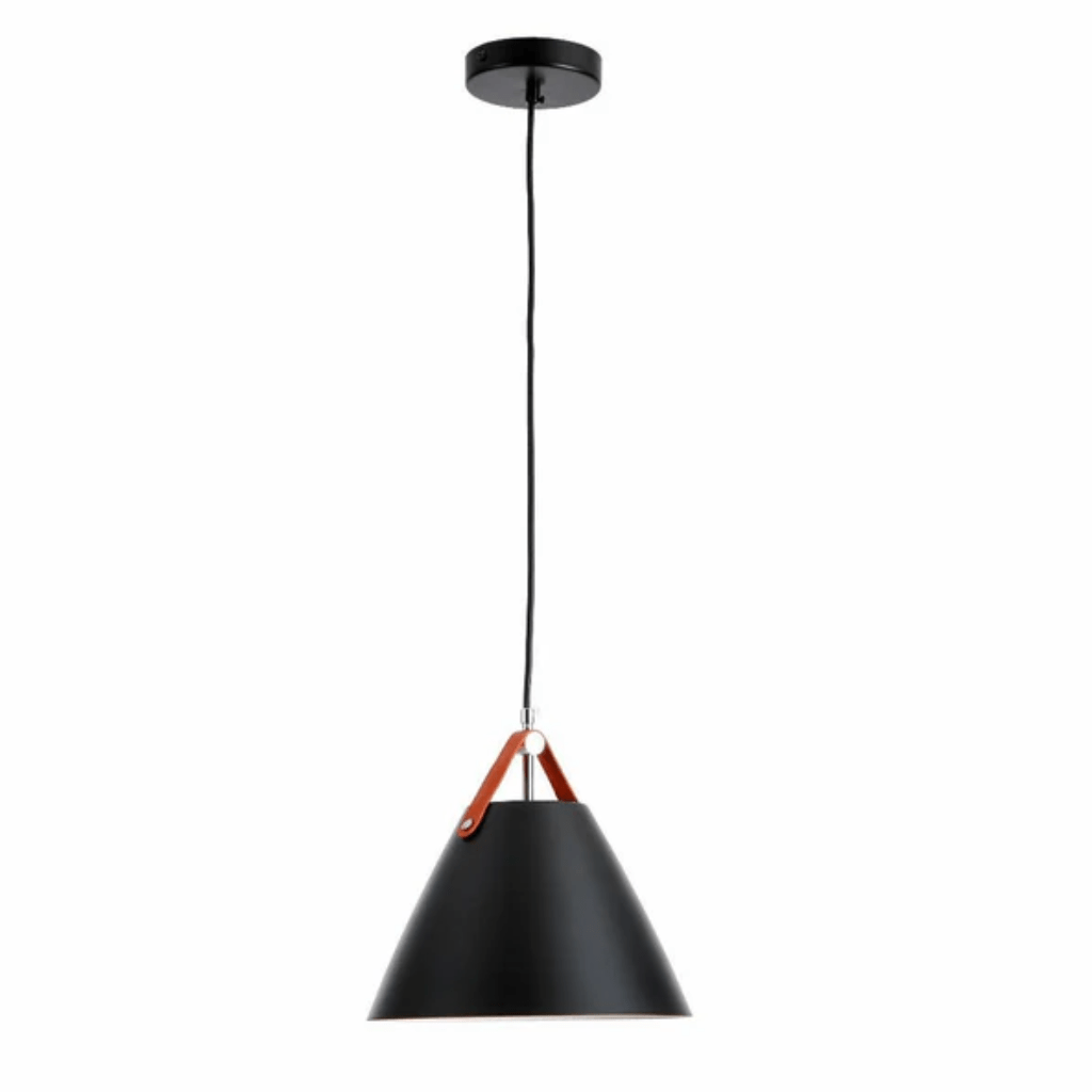 TKLD Pendant & Chandeliers Cosme Nordic Black Metal Funnel Pendant Ceiling Light - D270mm/D355mm