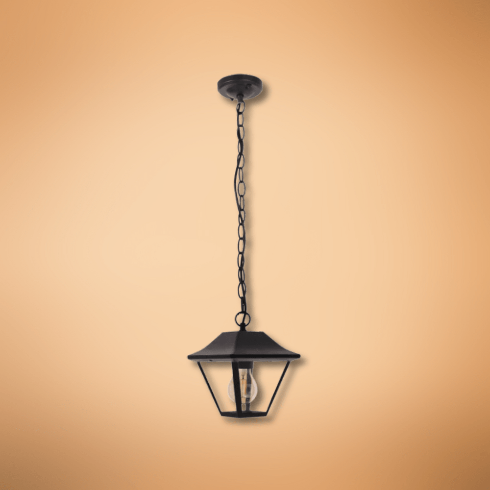 TKLD Pendant & Chandeliers Cottage Matt Black E27 Pendant Ceiling Light Lamp - 60W