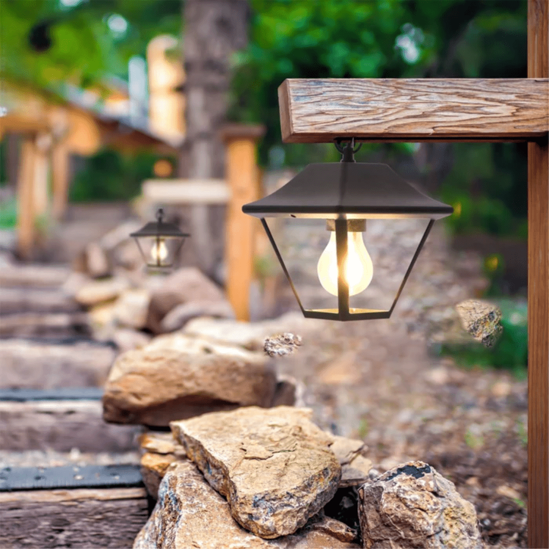 TKLD Pendant & Chandeliers Cottage Matt Black E27 Pendant Ceiling Light Lamp - 60W