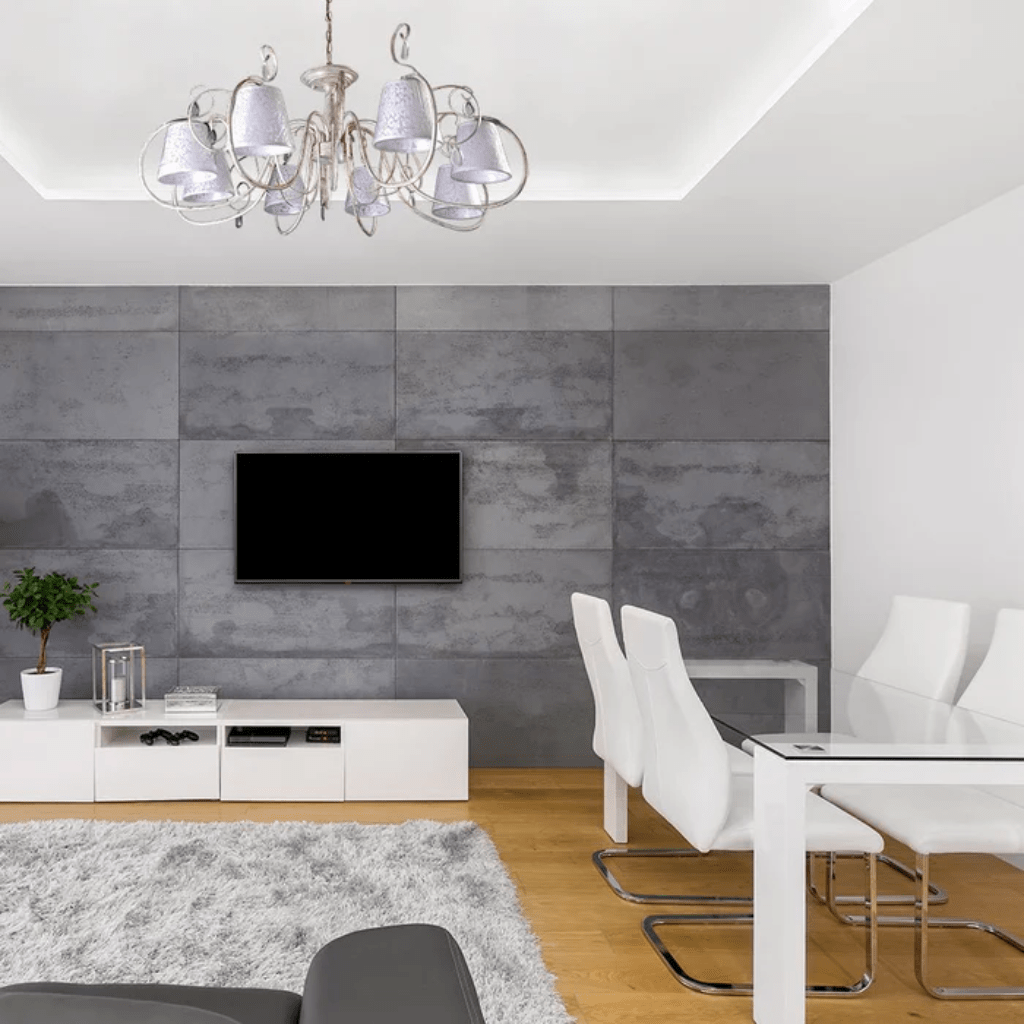 TKLD Pendant & Chandeliers Creamy White Shade Rice White Gold Brushed Arm E14 Ceiling Chandelier Light  - 8 Candles