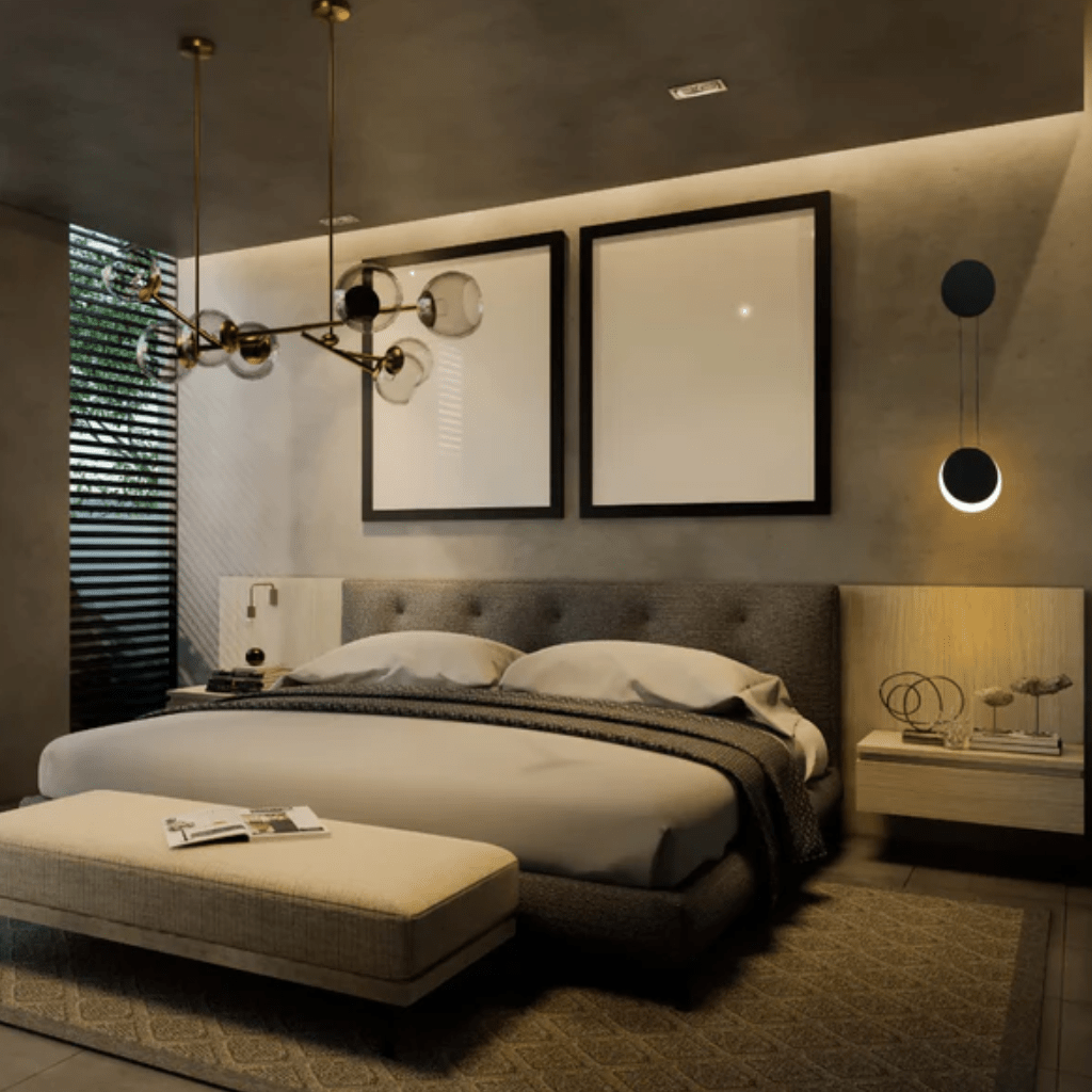 TKLD Wall & Sconce Lights Crescent Sunset Lunar Eclipse Modern Nordic 3000K LED Wall Light Black - 8W