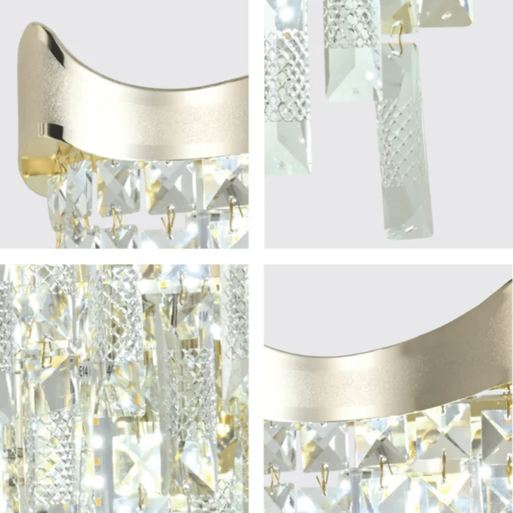 TKLD Wall & Sconce Lights Crown Crystal Chandelier Wall Light