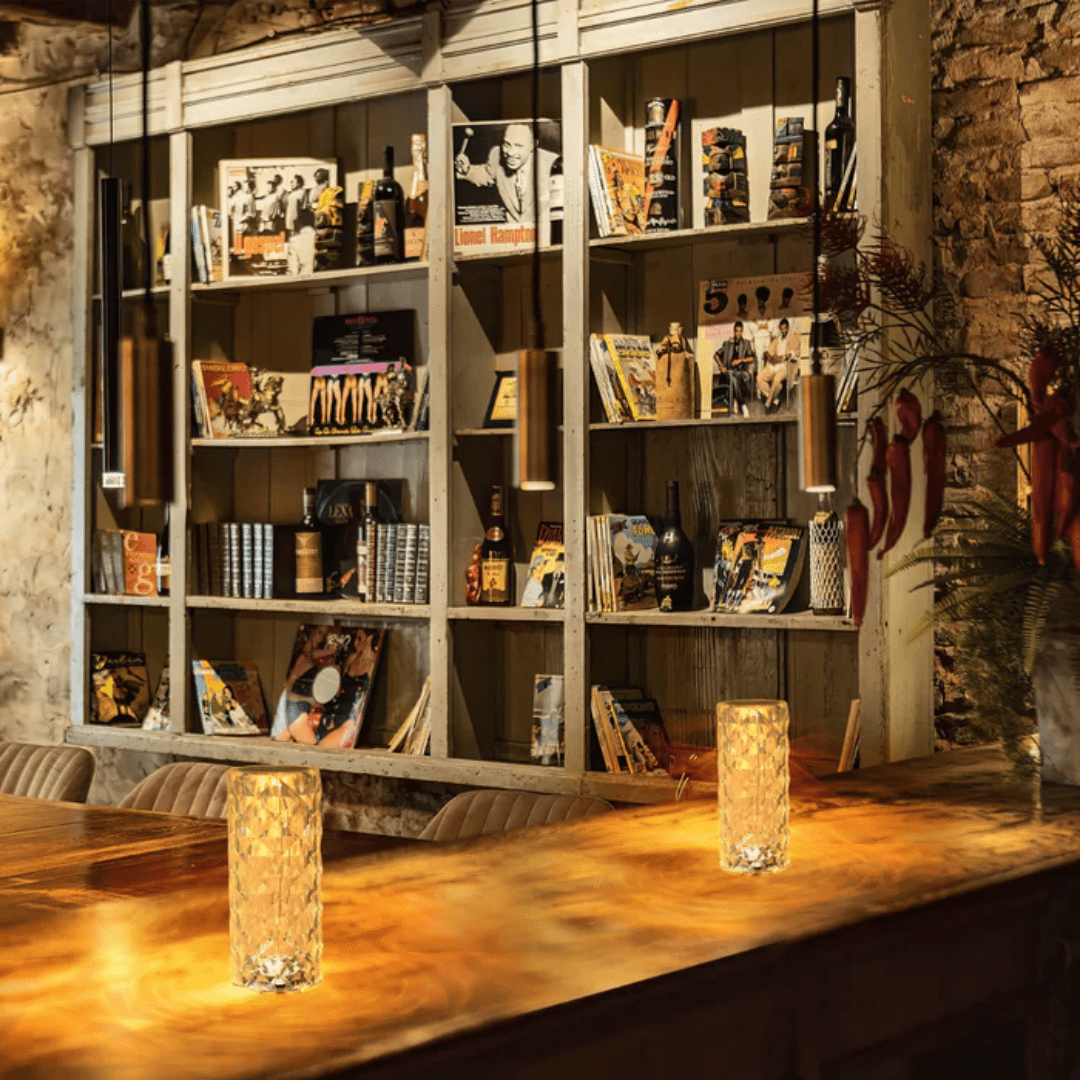 TKLD Table & Floor Lamps Crystal Beam Rechargeable Cylinder Lamp - 1W