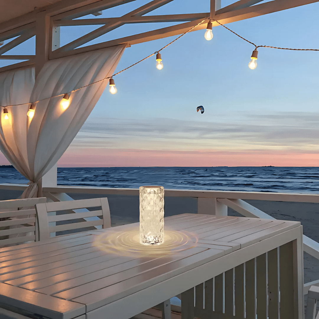 TKLD Table & Floor Lamps Crystal Beam Rechargeable Cylinder Lamp - 1W