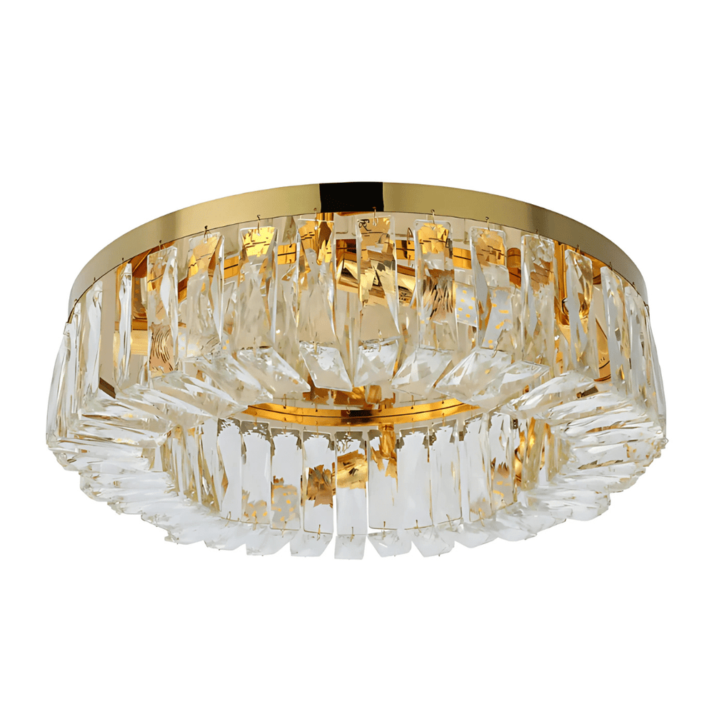 TKLD Pendant & Chandeliers Crystal Round Flush Chandelier Light - 40W