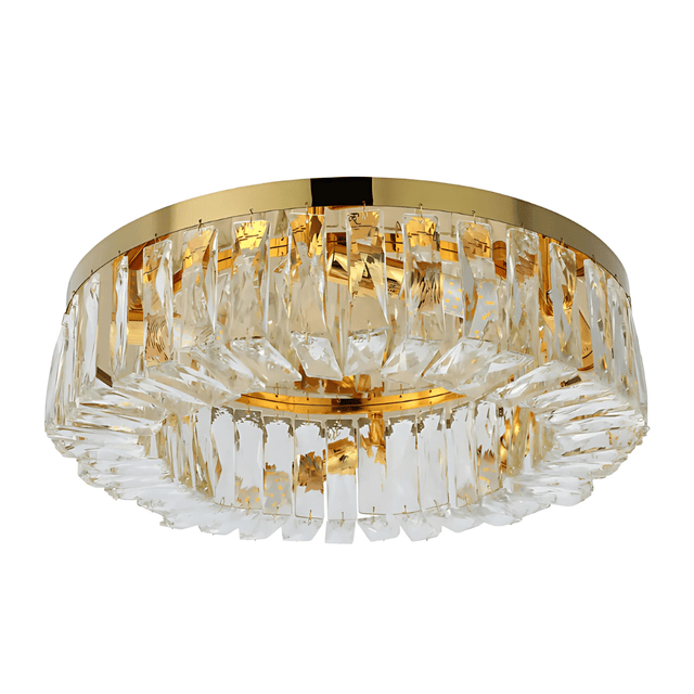TKLD Pendant & Chandeliers Crystal Round Flush Chandelier Light - 40W