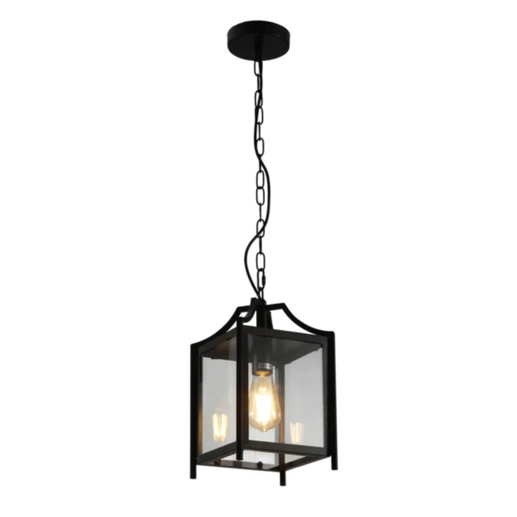 TKLD Pendant & Chandeliers Cube Retro Traditional Lantern E27 Pendant Ceiling Light