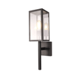 TKLD Wall & Sconce Lights Cube Scone Cottage Style Outdoor E27 Wall Lamp Matt Black Clear Glass - 60W