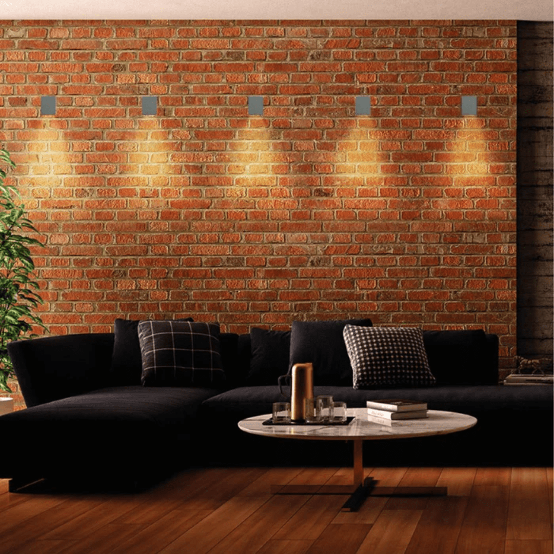 TKLD Wall & Sconce Lights Cuboid Grey 1 direction Wall Lamp GU10 - IP44