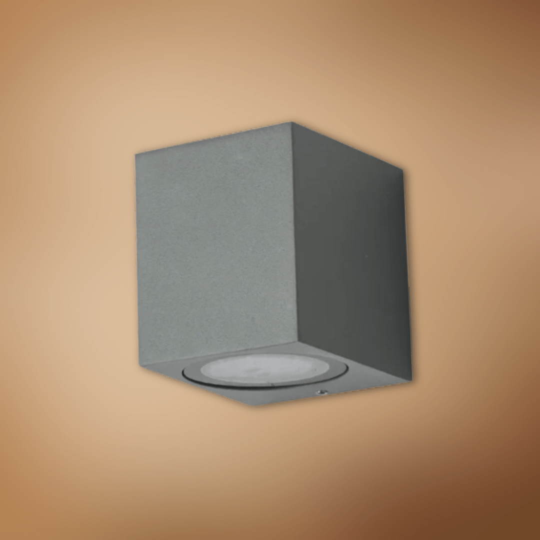 TKLD Wall & Sconce Lights Cuboid Grey 1 direction Wall Lamp GU10 - IP44