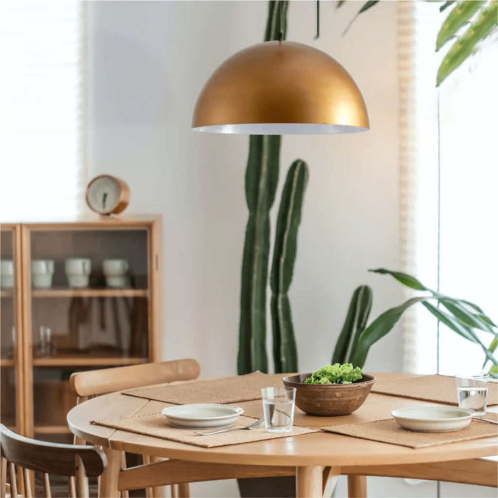 TKLD Pendant & Chandeliers Dome Copper or Brass Finish Metal E27 Pendant Ceiling Light - 300mm/500mm