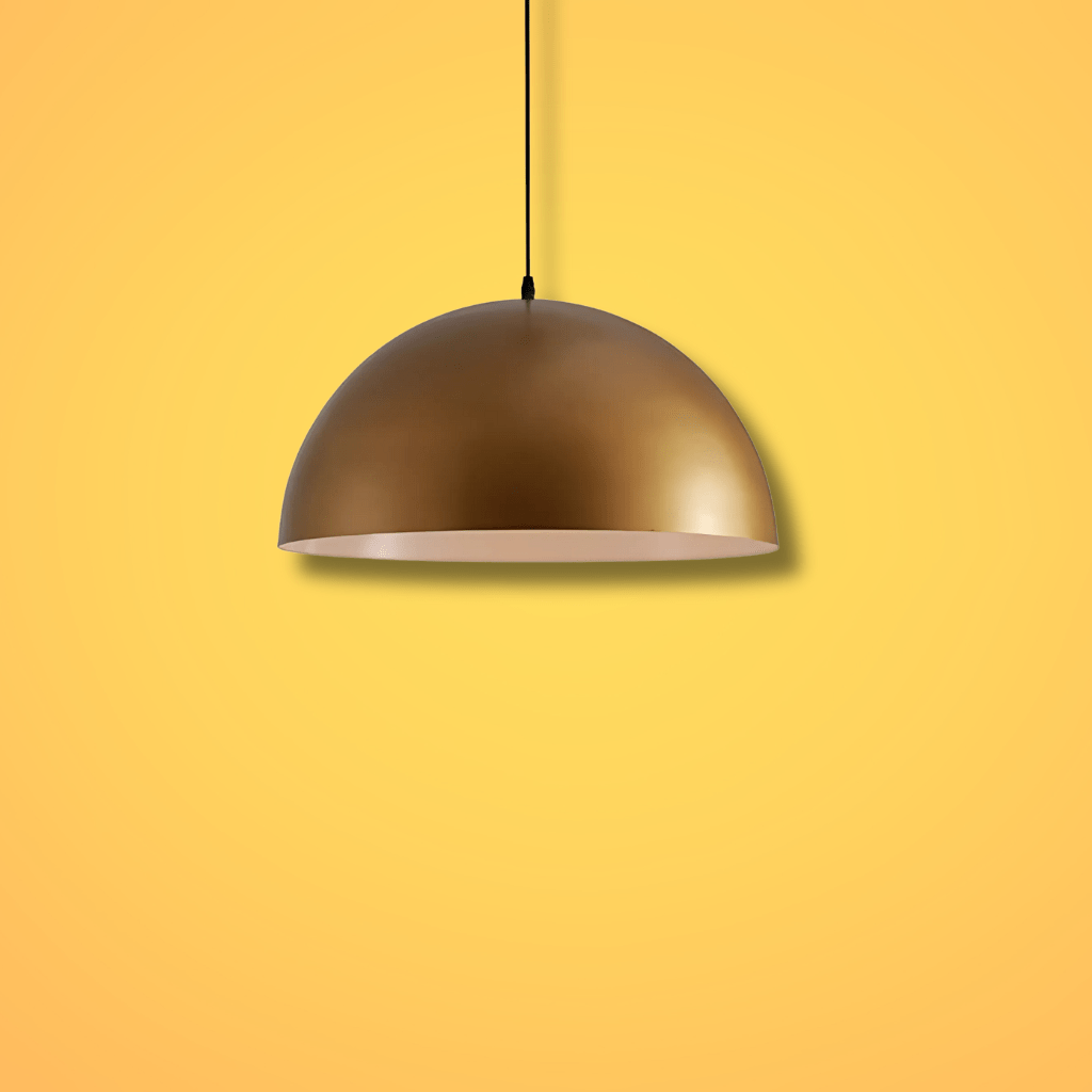 TKLD Pendant & Chandeliers Dome Copper or Brass Finish Metal E27 Pendant Ceiling Light - 300mm/500mm