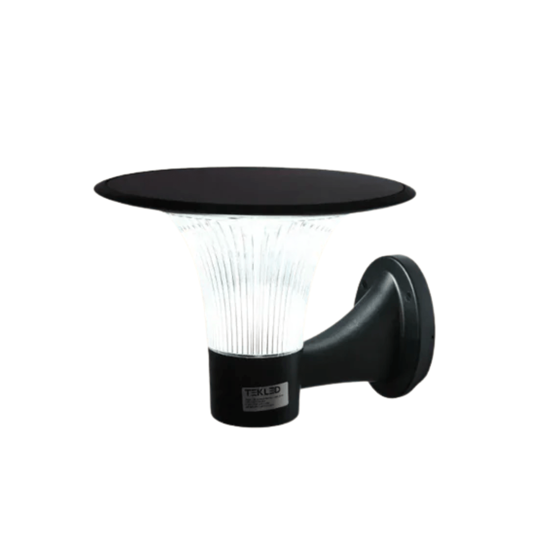 TKLD Wall & Sconce Lights Dual Black CCT Solar LED Wall Pathway Light - 15W