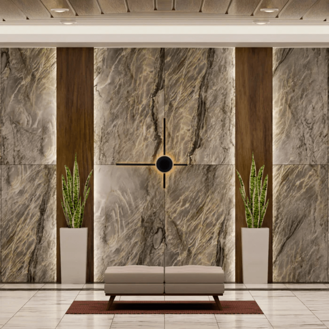 TKLD Wall & Sconce Lights Dual-Function Clock-Like Radiant LED Light - 18W