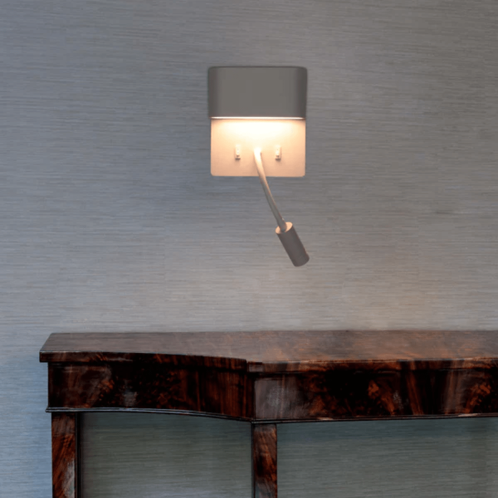 TKLD Wall & Sconce Lights Dual-Source LED Wall Sconce with Adjustable Gooseneck Reading Bedside Lamp