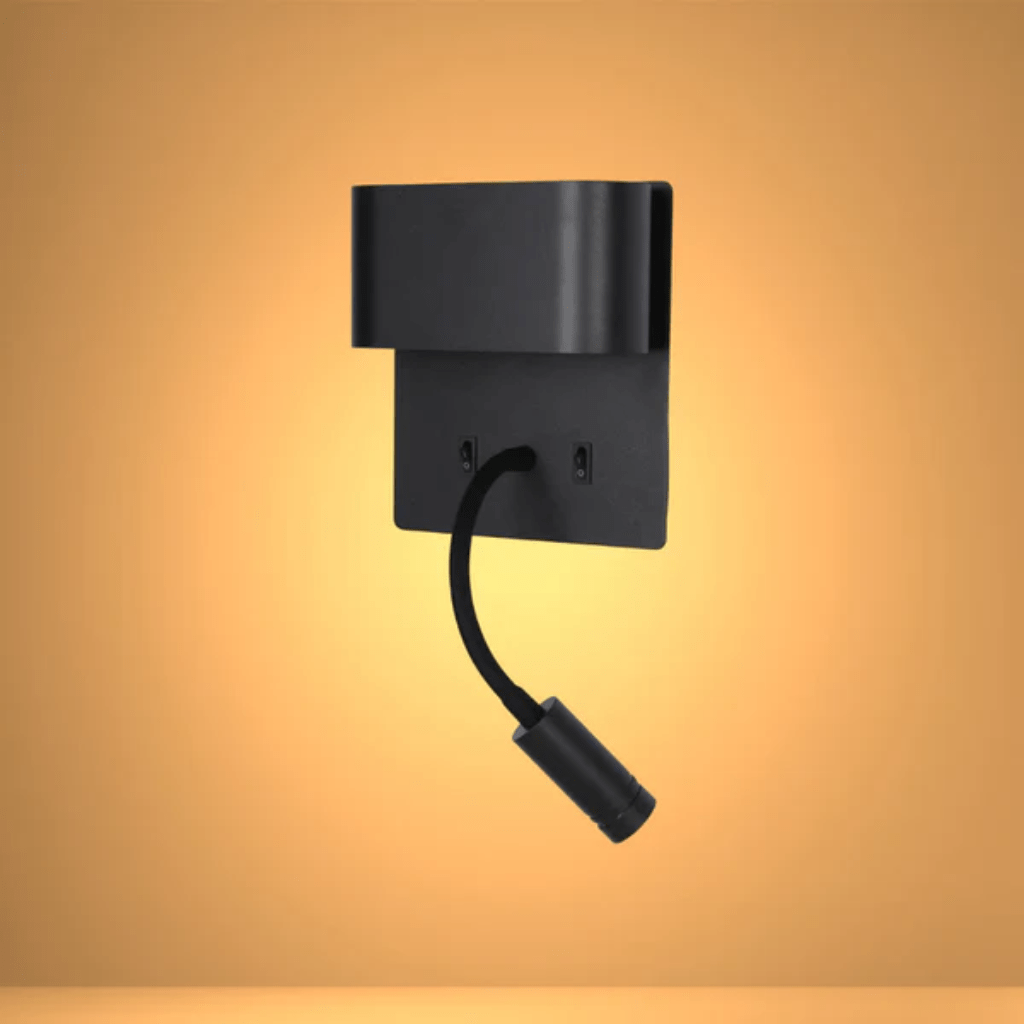 TKLD Wall & Sconce Lights Dual-Source LED Wall Sconce with Adjustable Gooseneck Reading Bedside Lamp