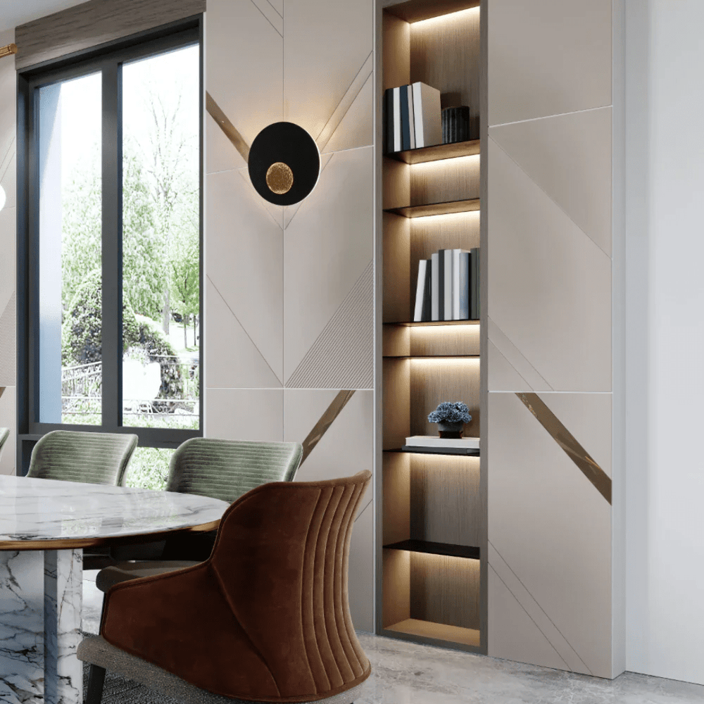 TKLD Pendant & Chandeliers Eclipse Radiance Black LED Wall Light