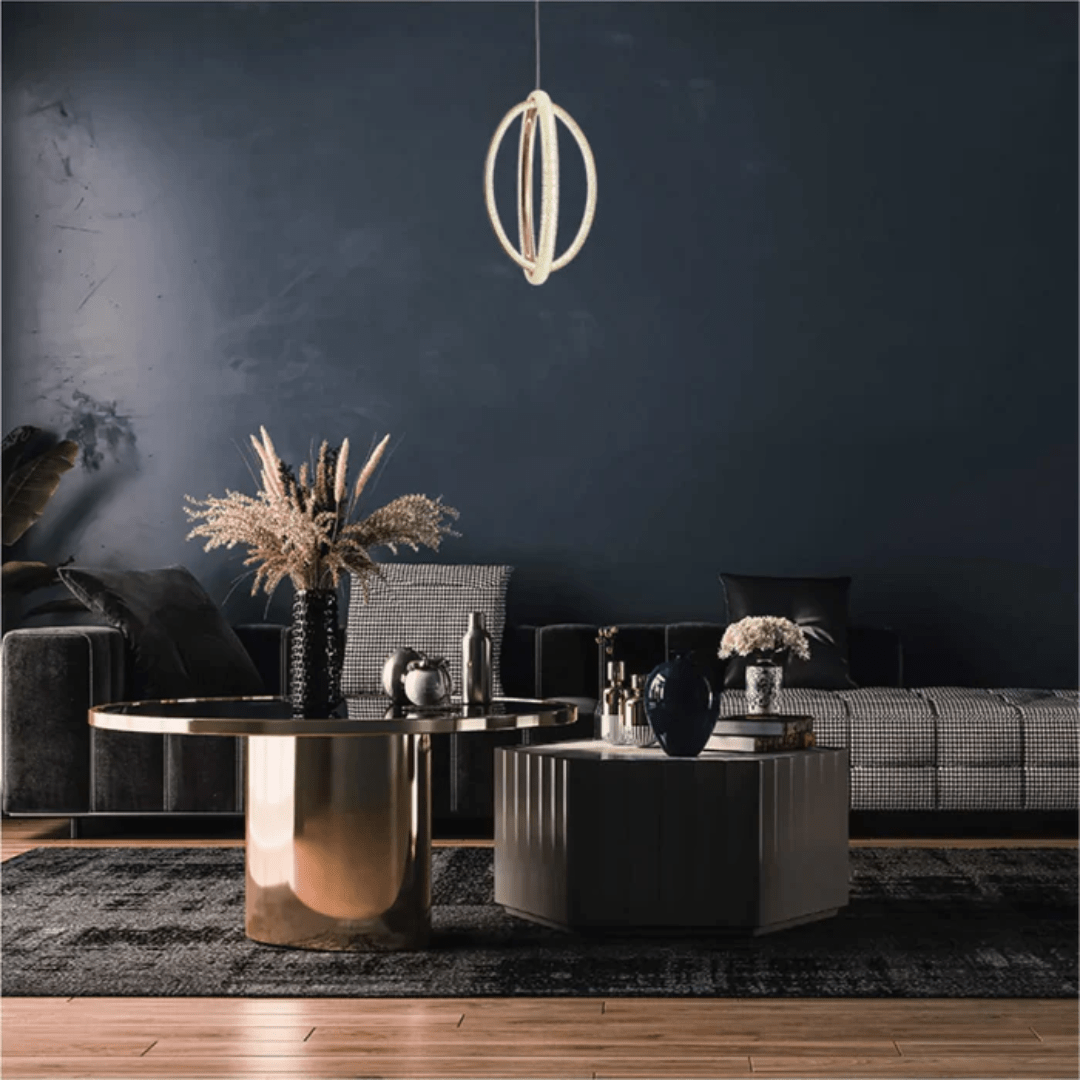 TKLD Ceiling Lights Elegant Glamour Rings Sculpture LED Ceiling Light - 31W