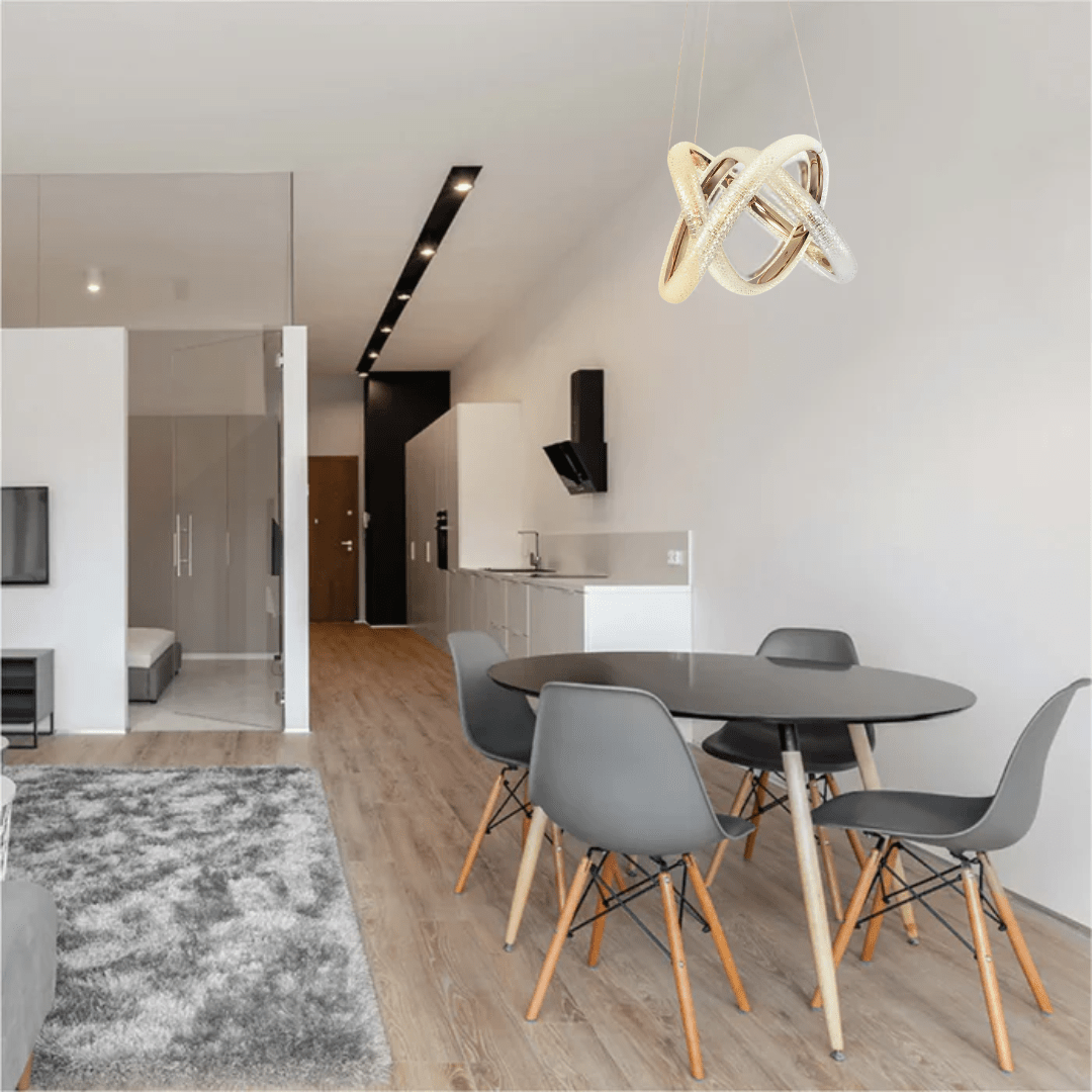 TKLD Ceiling Lights Elegant Glamour Spiral Sculpture LED Ceiling Light - 31W