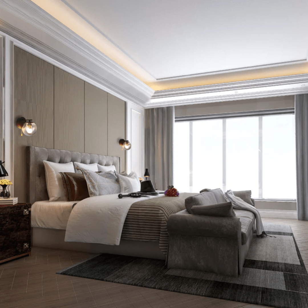 TKLD Pendant & Chandeliers Elephant Globe 1xE27 Chrome Smoky Glass Wall Light - 52011