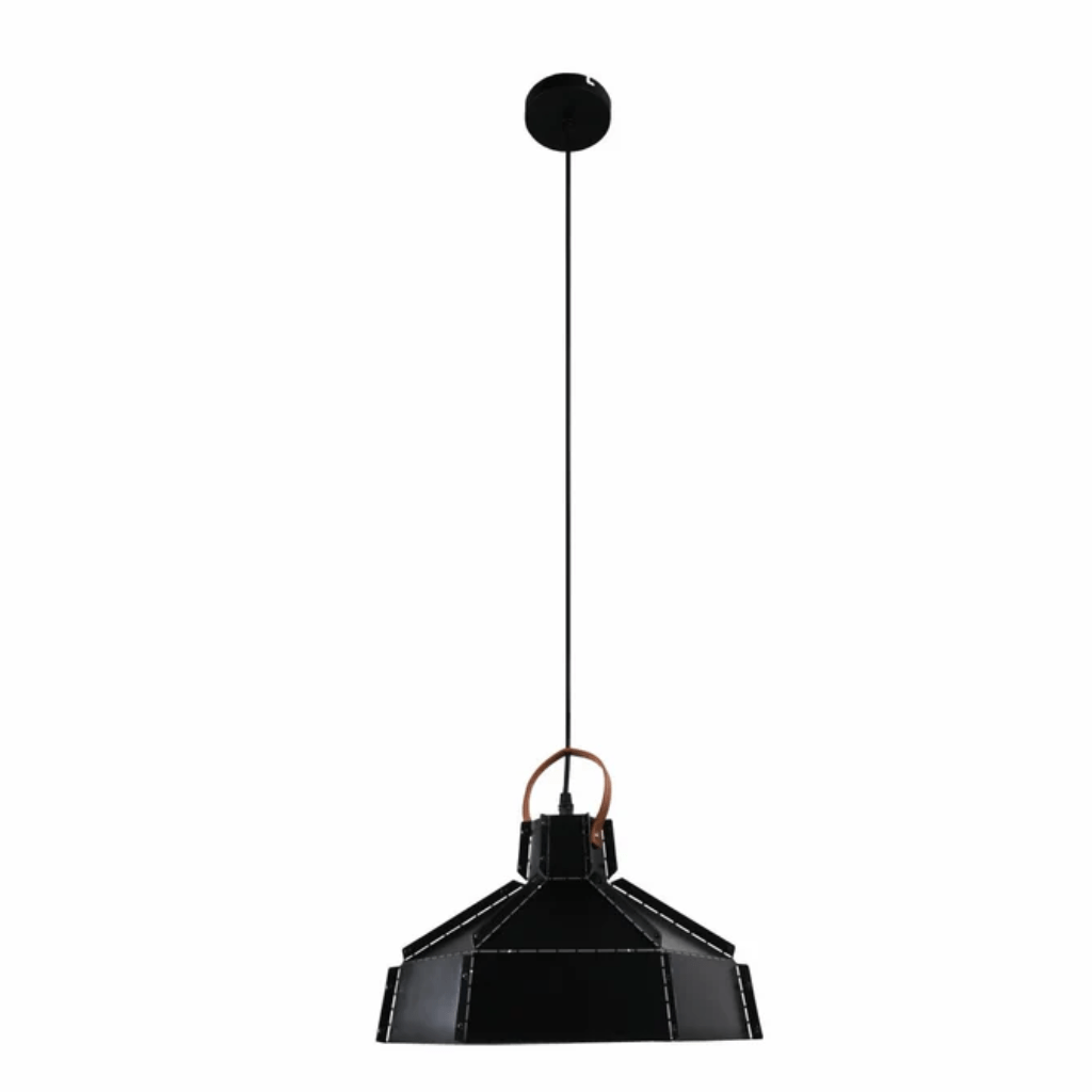 TKLD Pendant & Chandeliers Esagono Black Midi Maxi Metal E27 Pendant Ceiling Light - 355mm/410mm