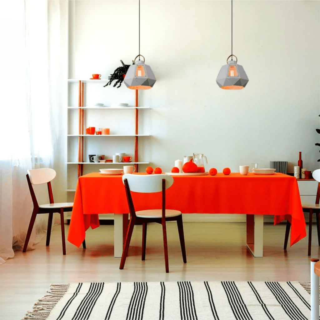 TKLD Pendant & Chandeliers Esagono Pod Lantern Black or White E27 Pendant Ceiling Light - 260mm/330mm