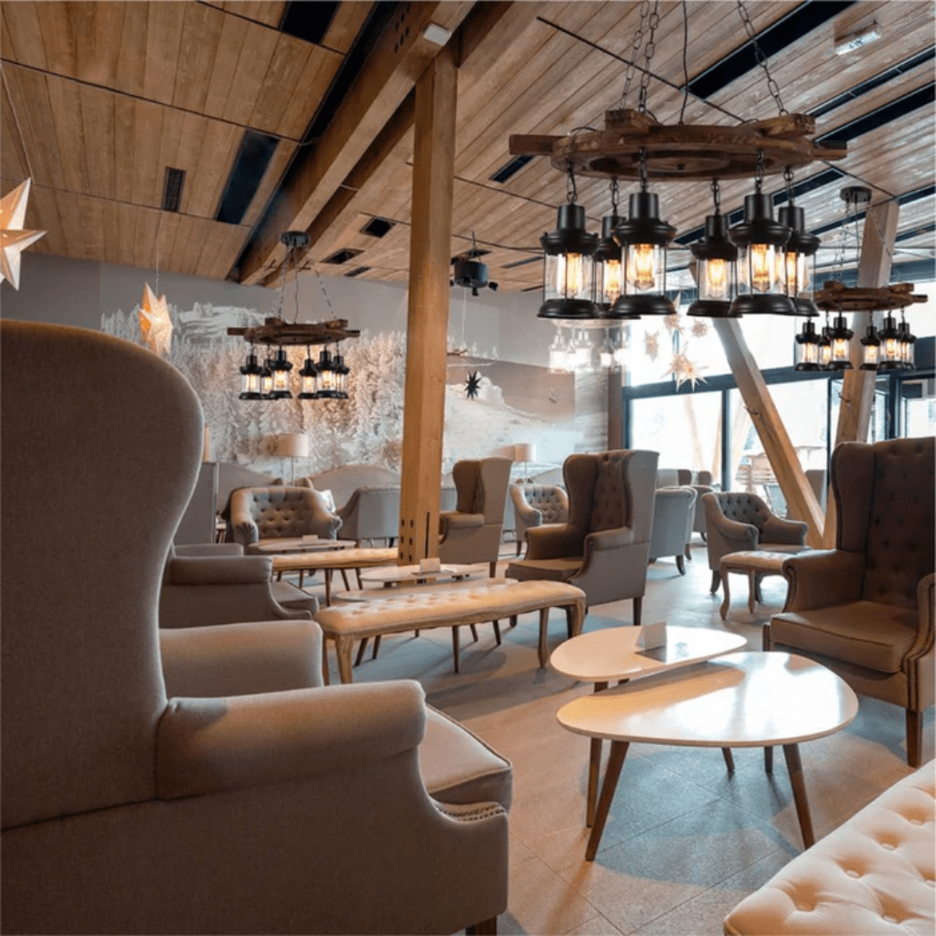 TKLD Pendant & Chandeliers Farmhouse Wood Marine Ship Wheel Nautical Kitchen Island Chandelier Ceiling Light