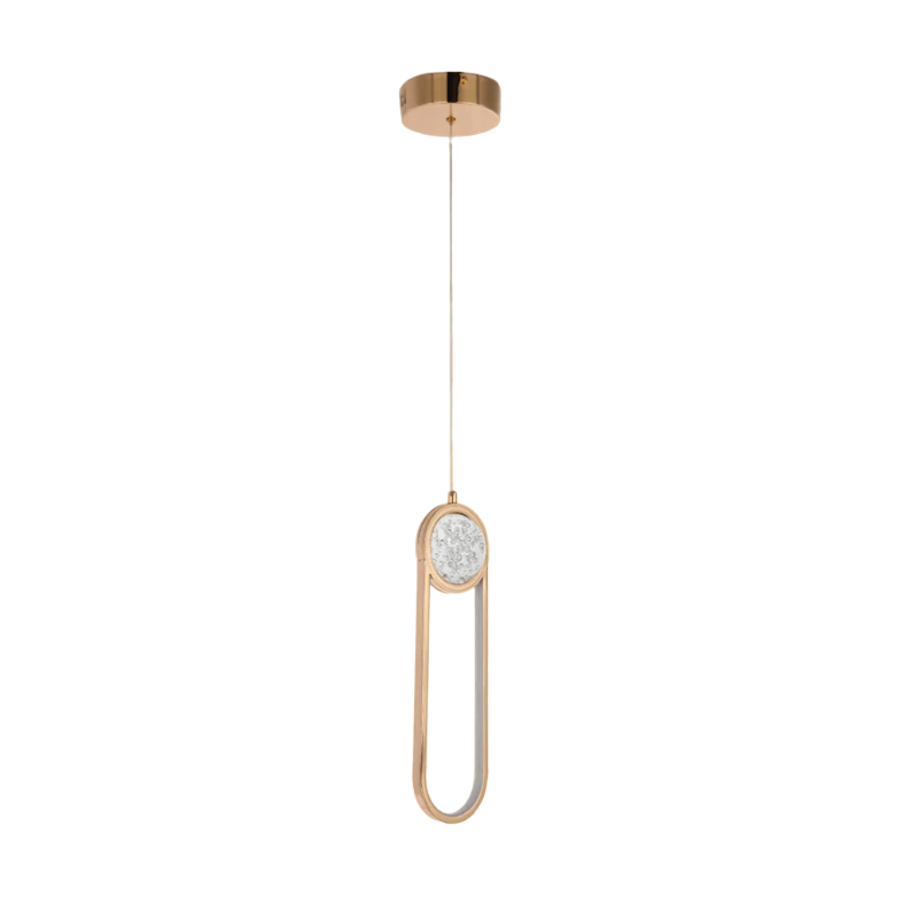 TKLD Pendant & Chandeliers Farrah Moon Pearl Narrow or Wide LED Pendant Light Gold