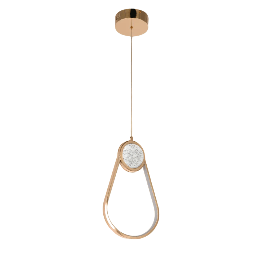 TKLD Pendant & Chandeliers Farrah Moon Pearl Narrow or Wide LED Pendant Light Gold