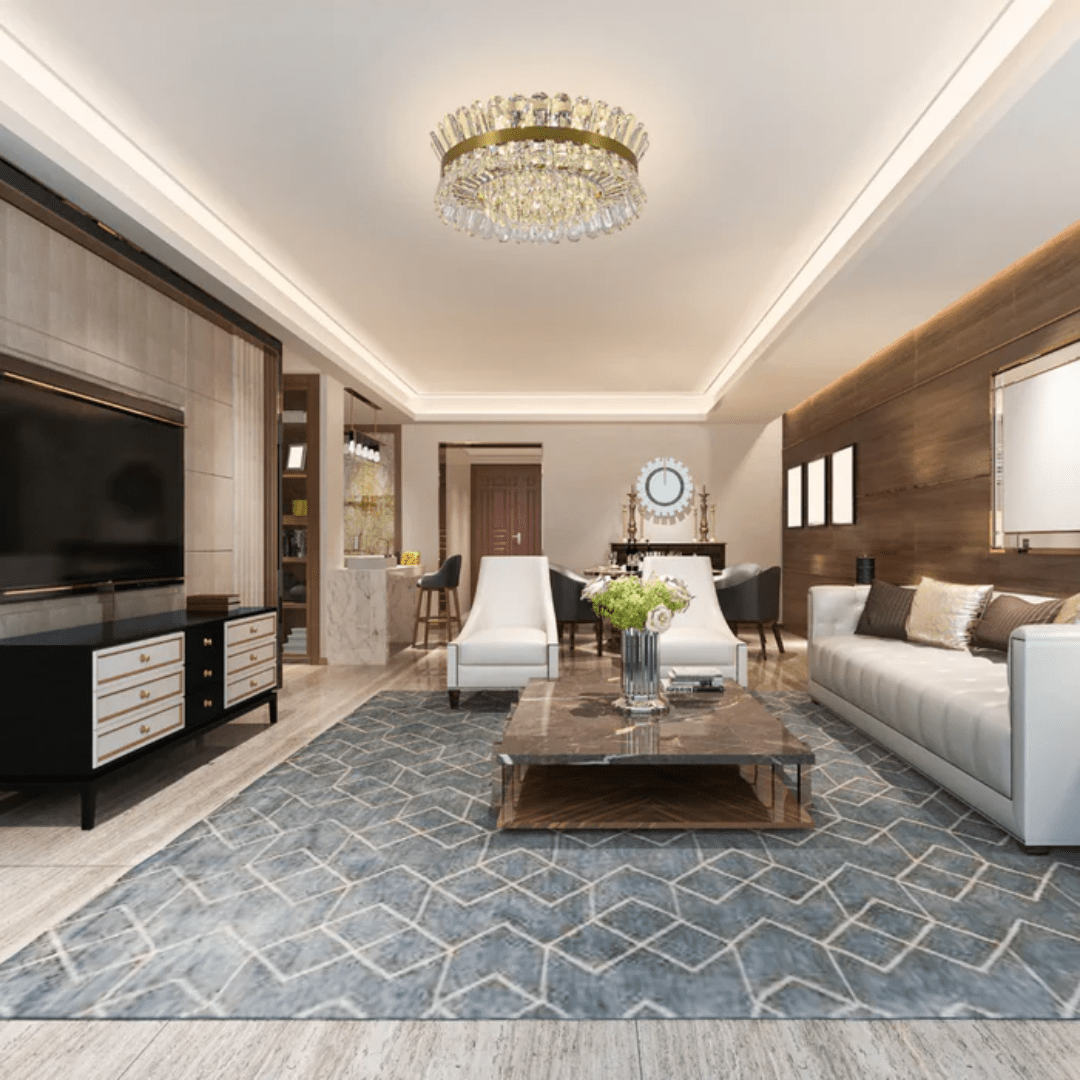 TKLD Pendant & Chandeliers Flush Ring Crystal Deluxe Chandelier Ceiling Light - 40W