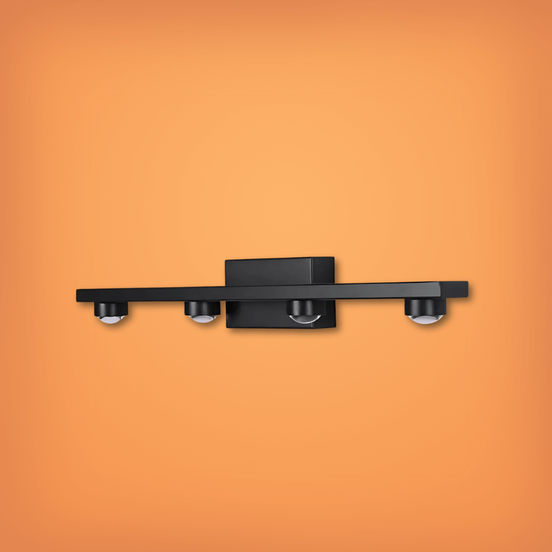 TKLD Wall & Sconce Lights Freja Nordic Black 4 Lamp Mirror LED Wall Light - 4W