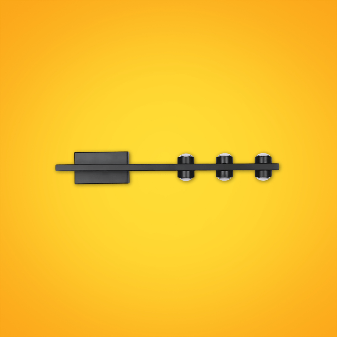 TKLD Wall & Sconce Lights Freja Nordic Black 6 Lamp Mirror LED Wall Light - 6W