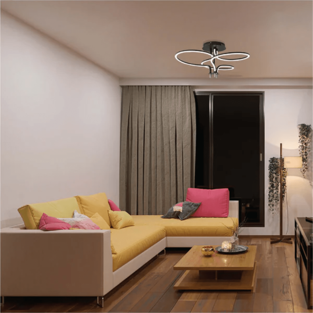 TKLD Pendant & Chandeliers Geometric Elegance 3 Circle Flush LED Ceiling Light