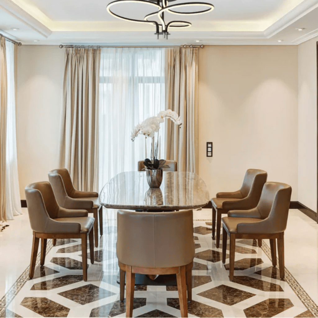 TKLD Pendant & Chandeliers Geometric Elegance 3 Circle Flush LED Ceiling Light