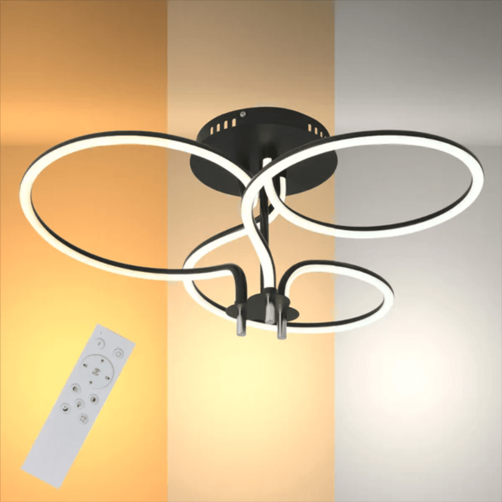 TKLD Pendant & Chandeliers Geometric Elegance 3 Circle Flush LED Ceiling Light