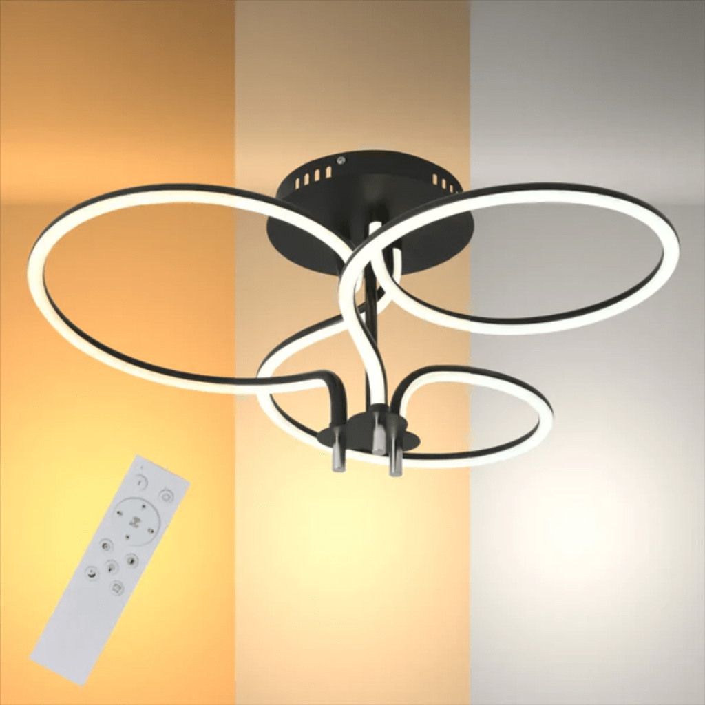 TKLD Pendant & Chandeliers Geometric Elegance 3 Circle Flush LED Ceiling Light