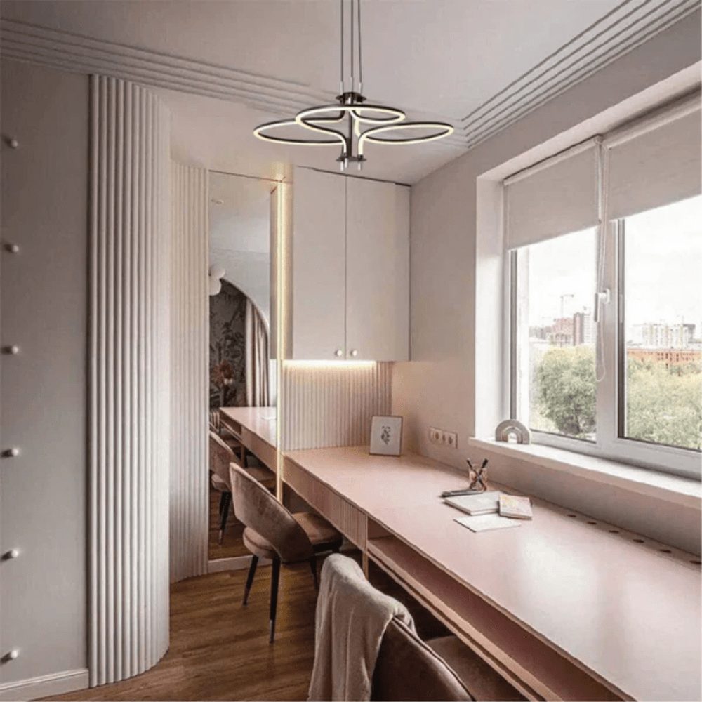 TKLD Pendant & Chandeliers Geometric Elegance 3 Circle Pendant LED Ceiling Light