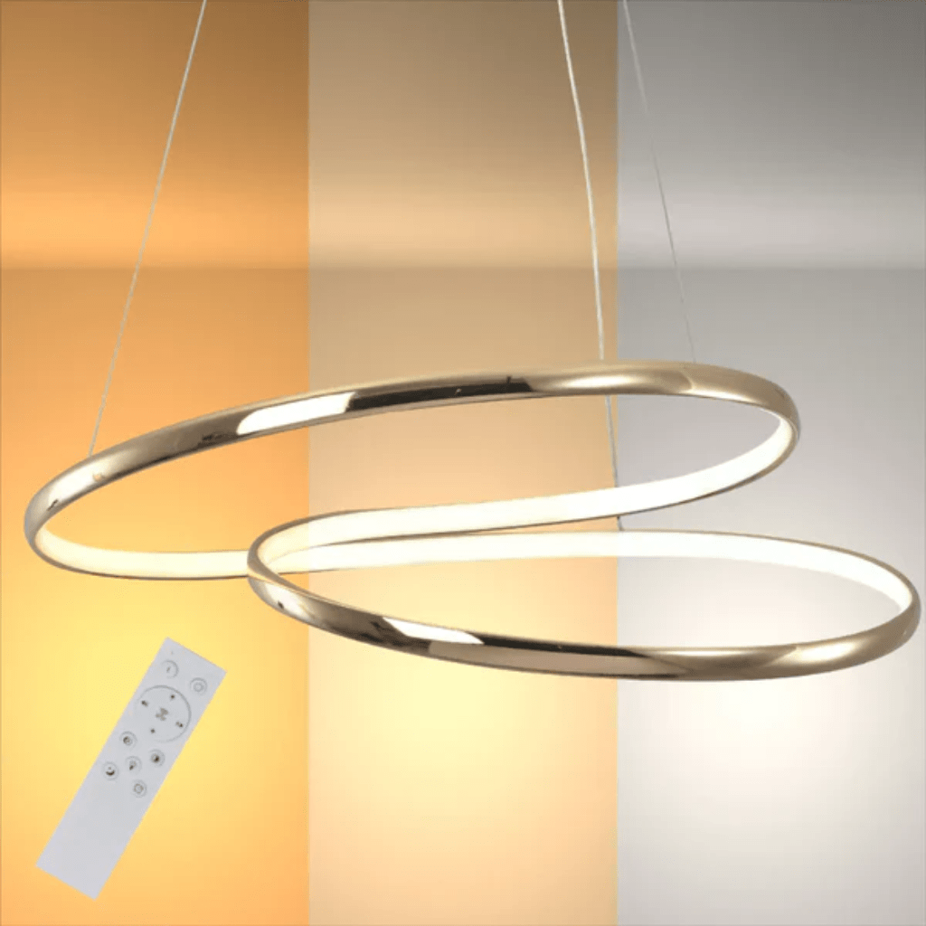 TKLD Pendant & Chandeliers Geometric Elegance Double Helix LED Ceiling Light