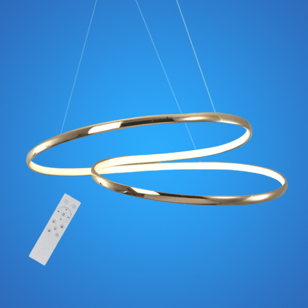 TKLD Pendant & Chandeliers Geometric Elegance Double Helix LED Ceiling Light